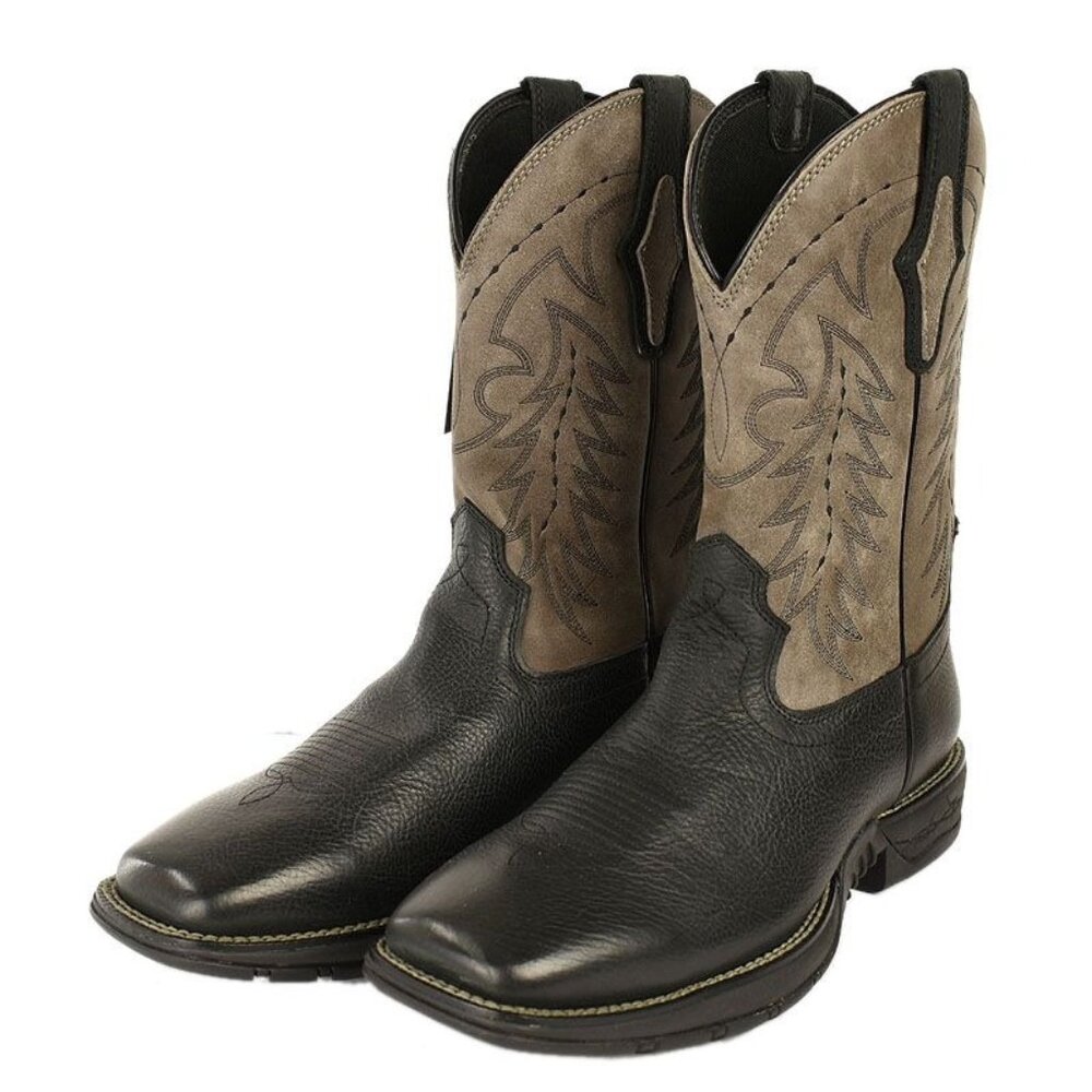 Cody James Mens Black Summit Lite Square Toe Western Leather Boots Size 10.5D